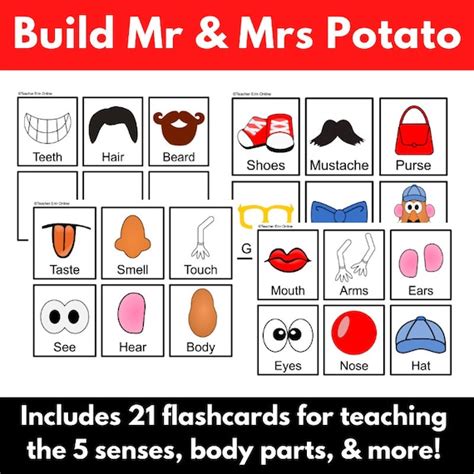 Mr Potato Head Printable Body Parts Reviewmotors Co