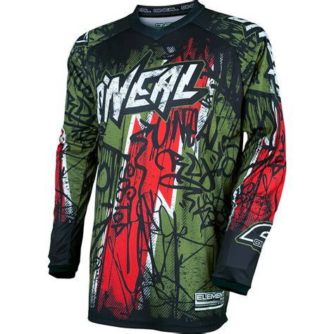 Oneal Element 2017 Vandal Motocross Jersey Oneal Off Road Racing Gear