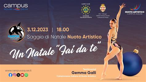 Saggio Di Natale Nuoto Artistico Campus Aquae