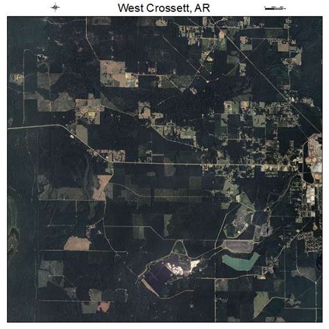 Aerial Photography Map of West Crossett, AR Arkansas