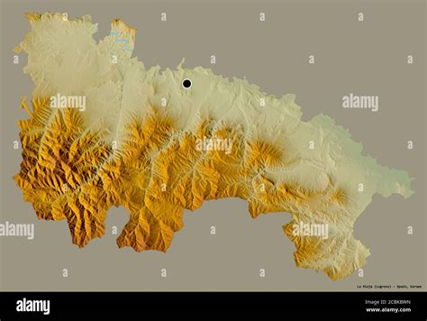 Shape Of La Rioja Autonomous Community Of Spain With Its Capital