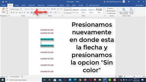 Resaltar Texto En Word Y Buscar Texto Resaltado En Word Youtube