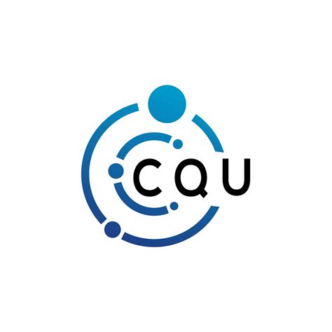 Cqu Letter Logo Design On White Background Cqu Creative Initials
