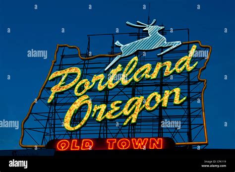 Portland Oregon Sign Fotos E Imágenes De Stock Alamy