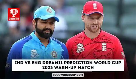 Ind Vs Eng Dream Prediction World Cup Warm Up Match No