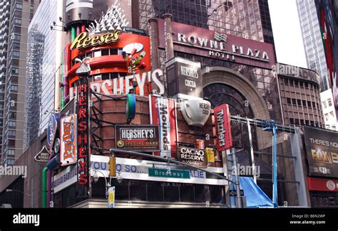 The Hersheys Chocolate Company Store Times Square New York City Usa