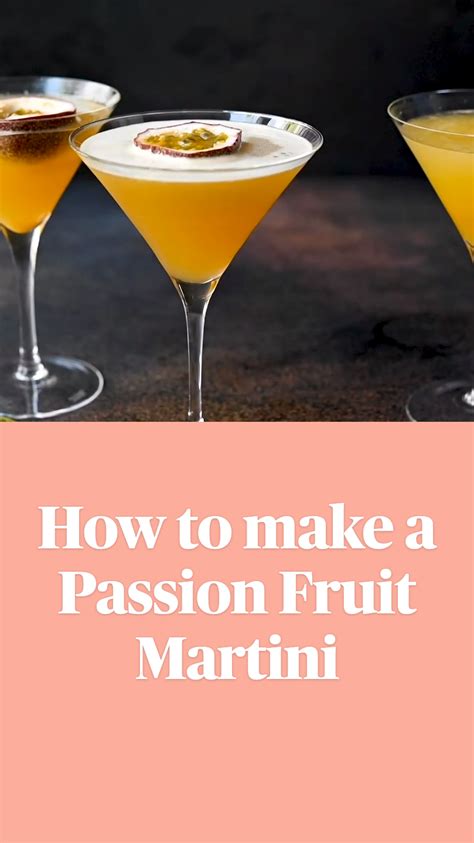 How To Make A Passion Fruit Martini Artofit