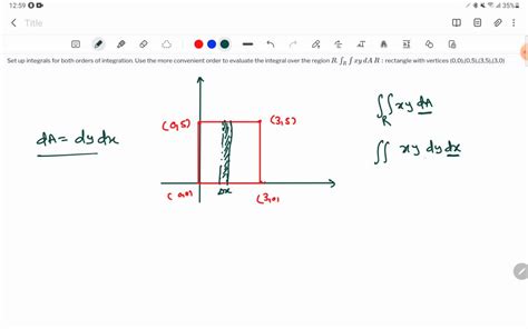 Solved Set Up Integrals For Both Orders Of Integration Use The More