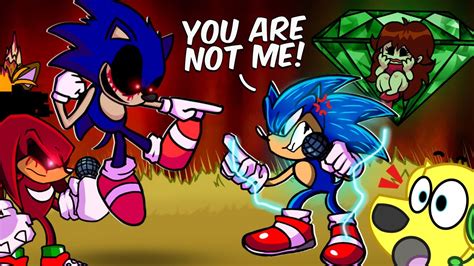 Friday Night Funkin But Sonic Exe Confronts Himself Sonic Vs Sonic