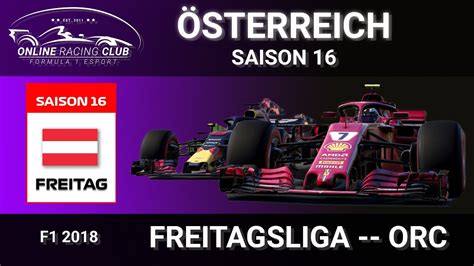 F1 2018 ORC Freitagsserie Österreich ESPORT RACING YouTube