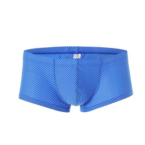 Divhosrg Mens Bulge Ball Pouch Boxer Briefs Underwear Lovely Ice Silk Underpants Bikini Shorts
