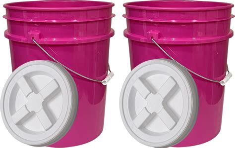 Amazon House Naturals Gallon Magenta Pink Food Grade Bucket With