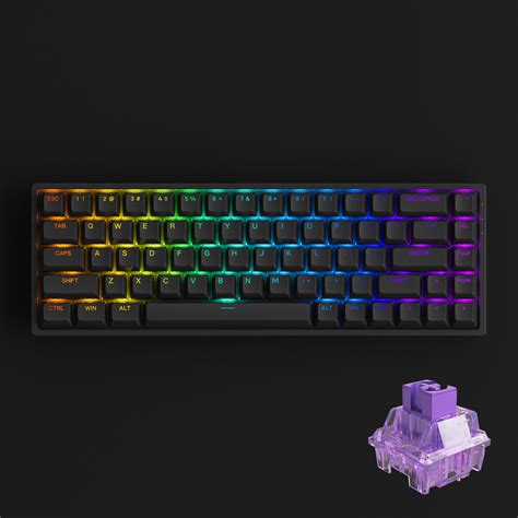 Bàn Phím Cơ AKKO 3068 V2 RGB Black White Foam Tiêu Âm Hotswap