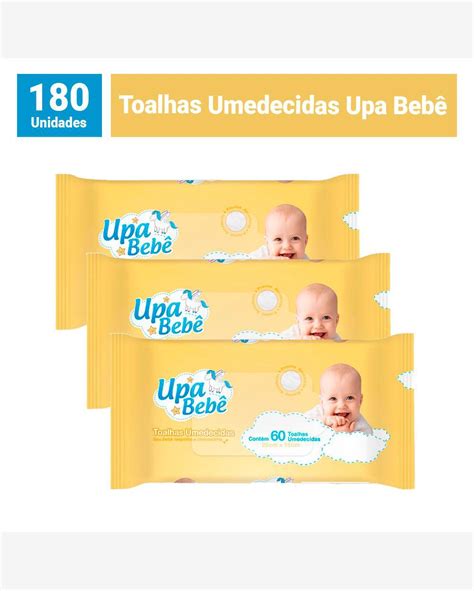 Riachuelo Kit 3 Toalhas Umedecidas Upa Bebê 60un