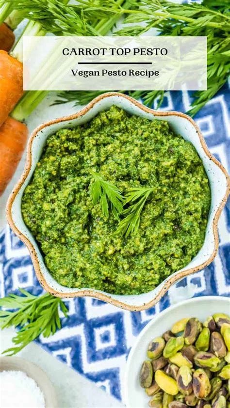 Carrot Top Pesto The Mediterranean Dish
