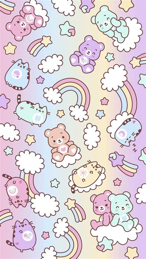 Care Bears X Pusheen Iphone Kawaii Cool Hd Phone Wallpaper Pxfuel