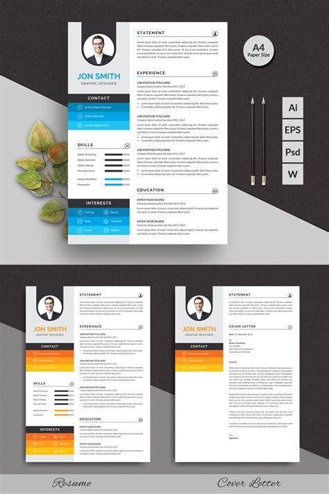 Download Smith Modern Resume Template Резюме на тему графика