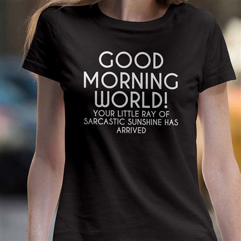 Funny Shirt Good Morning World Shirt