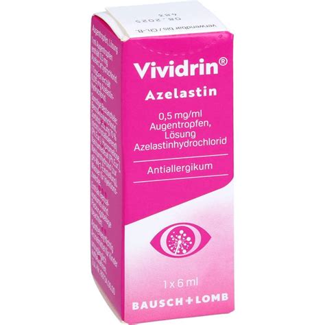 VIVIDRIN Azelastin 0 5 Mg Ml Augentropfen Effektive Linderung Bei