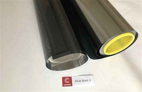 Зеркальная черная пленка Silver Black 5 на окна