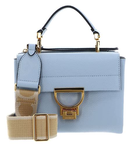 Coccinelle Cross Body Bag Handbag Grained Leather Mist Blue Buy Bags