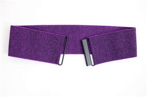 Purple Glitter Elastic Waist Belt For Women Stretch Cinch Etsy