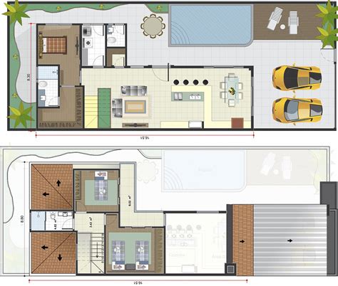 Casa Con Las Habitaciones De La Planta Baja Planos De Casas Modelos