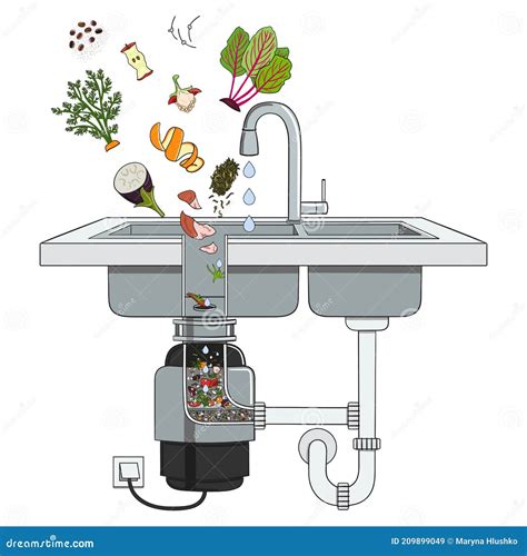 Garbage Disposal Set Waste Collection Sorting Processing And