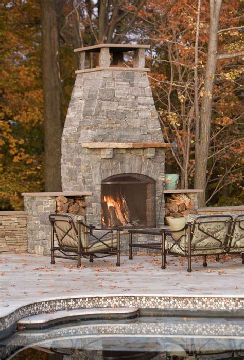 25 Warm And Cozy Outdoor Fireplace Designs