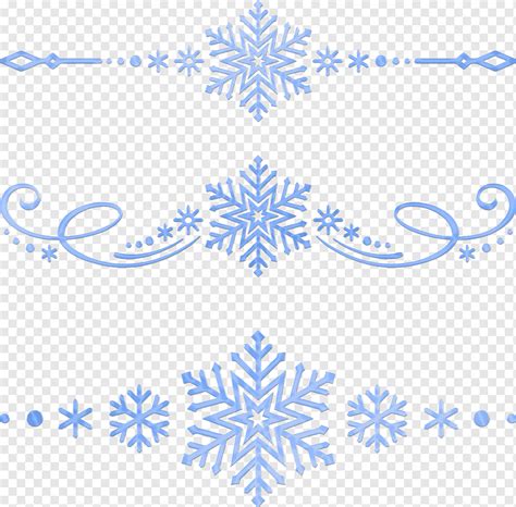 Dividers Snowflakes Ornamental Separators Snowflake Dividers