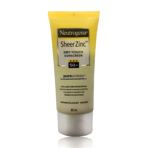 Neutrogena Sheer Zinc Dry Touch Sunscreen Spf Ml