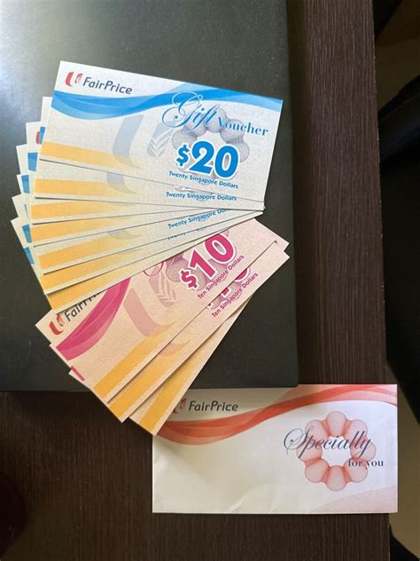 Sgd Fairprice Ntuc Vouchers Tickets Vouchers Vouchers On Carousell