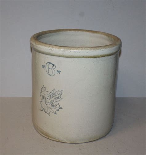 Bargain John S Antiques Stoneware Crock Gallon Western Stoneware