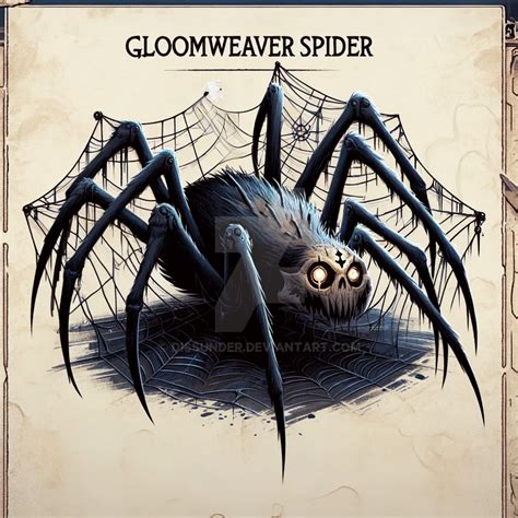 Gloomweaver Spider Adoptable Dnd Evil Creature 6 By Dissunder On