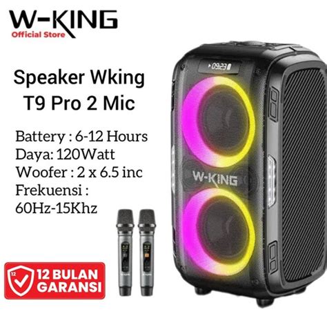 Promo Wking T Pro Mic W King Speaker Karaoke Bluetooth Wireless