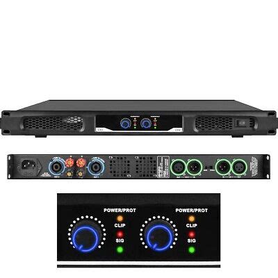 CA6200 2WD 2600W Digital Power Amplifier Stage Audio Speaker 1U Rack 2