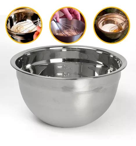 Tigela Bowl Bacia Inox Saladeira Profissional 18cm Multiuso MercadoLivre