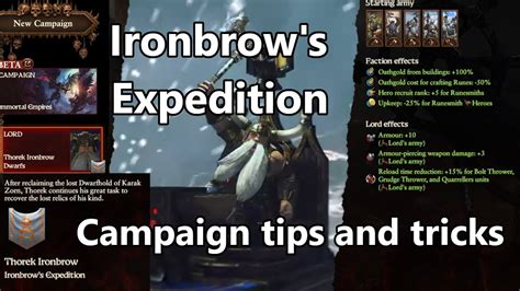 Thorek Ironbrow Campaign Tips And Tricks For Immortal Empires Total