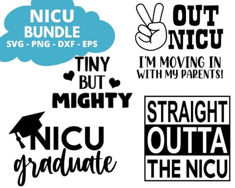 Nicu Svg Bundle Peace Out Nicu Svg Tiny But Mighty Svg Etsy