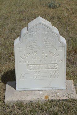 Lewis Elmer Chambers 1903 1903 Mémorial Find a Grave