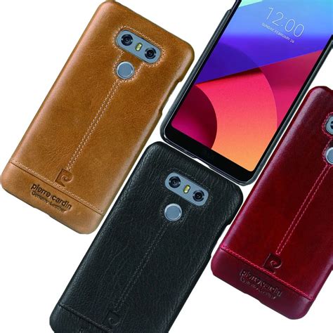 Original Pierre Cardin Case For Lg G6 Luxury Brand Genuine Leather Case Hard Back Case For Lg G6