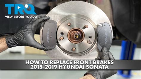 How To Replace Front Brakes Hyundai Sonata Youtube