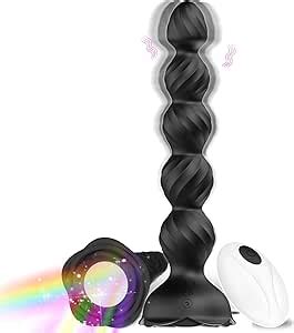 Butt Plug Vibrator Anal Sex Toys Flower Colorful Luminous Anal Plug With Frequency