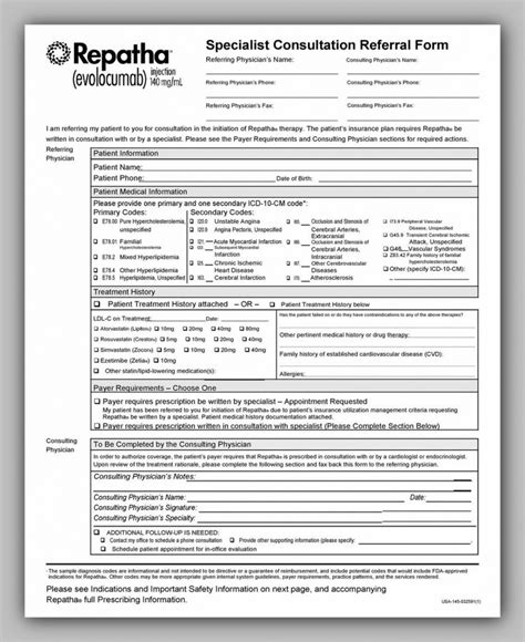 Printable Dental Referral Form