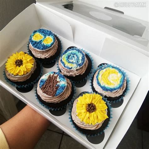 Van Gogh Cupcakes Gogh Cake Cake Designs Cake Decorating