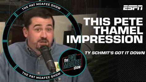 This Pete Thamel Impression Never Gets Old The Pat McAfee Show