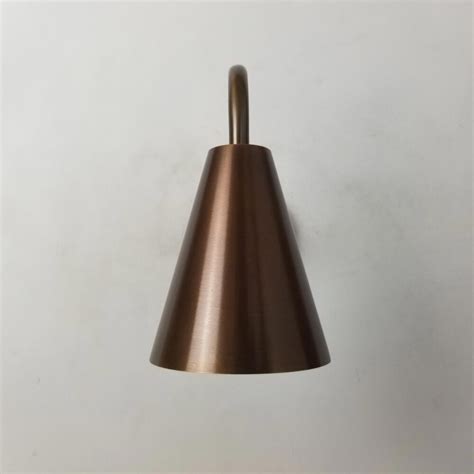 Swan Neck Brass Cone Wall Light E2 Contract Lighting