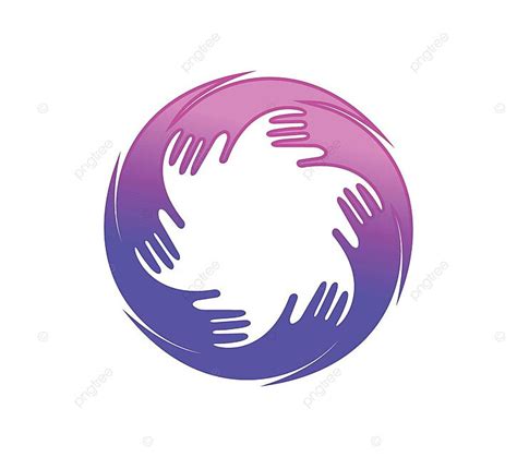 circle multicolor diversity hands vector sign diversity palm symbol