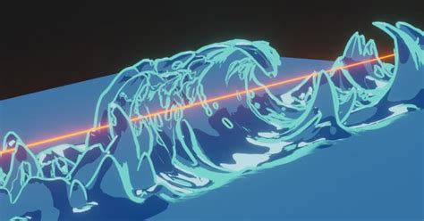 Laser Shots Going Through Water Effect Made In Blender Concept Art
