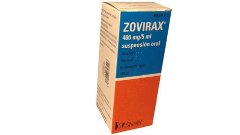 ZOVIRAX 80 mg ml SUSPENSION ORAL 1 FRASCO 200 ml Farmacéuticos